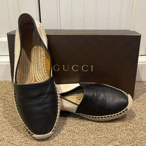 Gucci leather espadrille